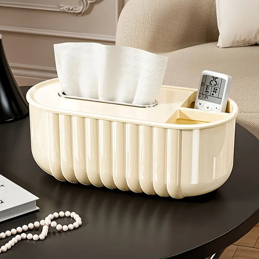 Shell Striped Home Light Luxury Decoration Tissue Box