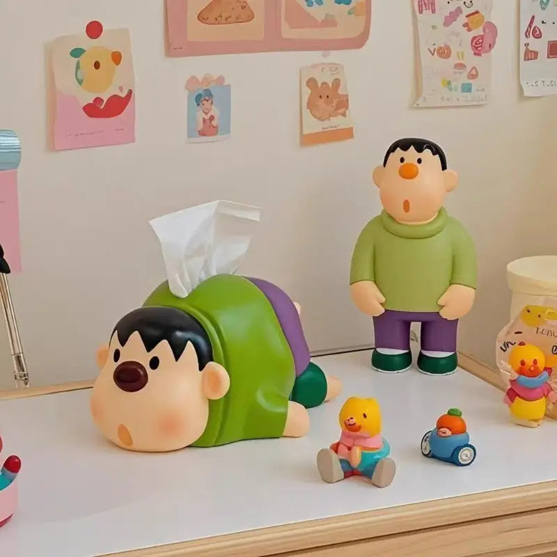 Cute Fat Tiger Tissue Box Children Room Desktop Box