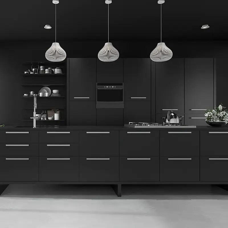 Matte Black Wallpaper Peel and Stick Self - Adhesive