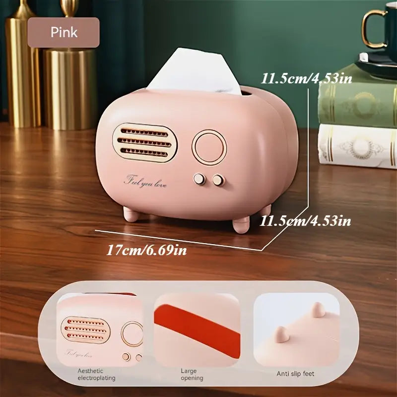 Tissue Box ABS Home Creative Non Slip Wide Storage Box