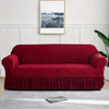 Zebra Sofa Cover Maroon