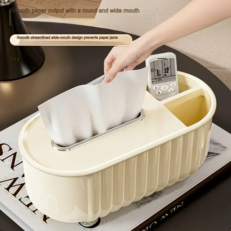 Shell Striped Home Light Luxury Decoration Tissue Box