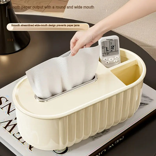 Shell Striped Home Light Luxury Decoration Tissue Box