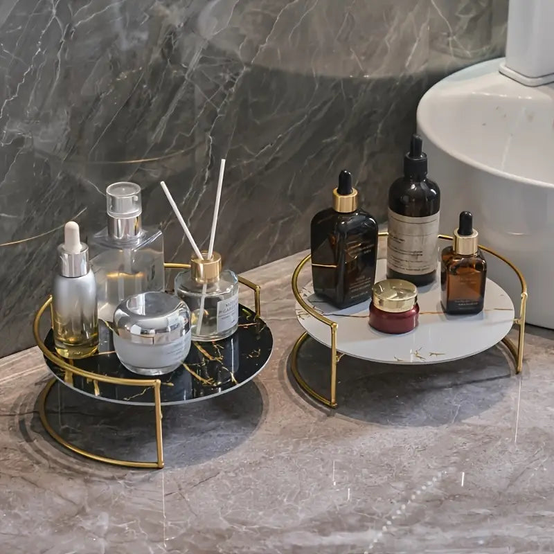 Cosmetic Display Stand with Semi-Circular Open Design Organizer