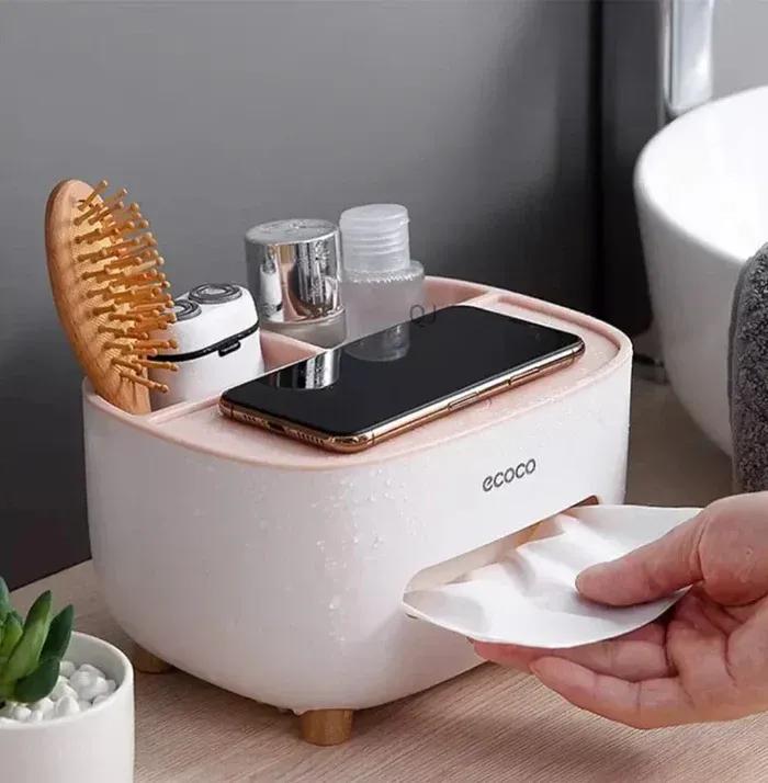 Multifunctional Desktop Living Room Tissue Box