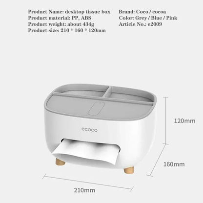 Multifunctional Desktop Living Room Tissue Box