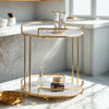 Luxury Double - Layer Round Wrought Countertop Organizer